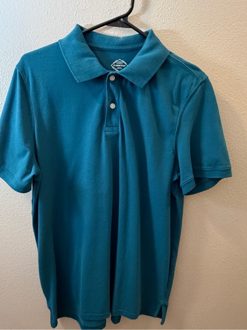 St. John's Bay Teal Polo Shirt - Teal Blue